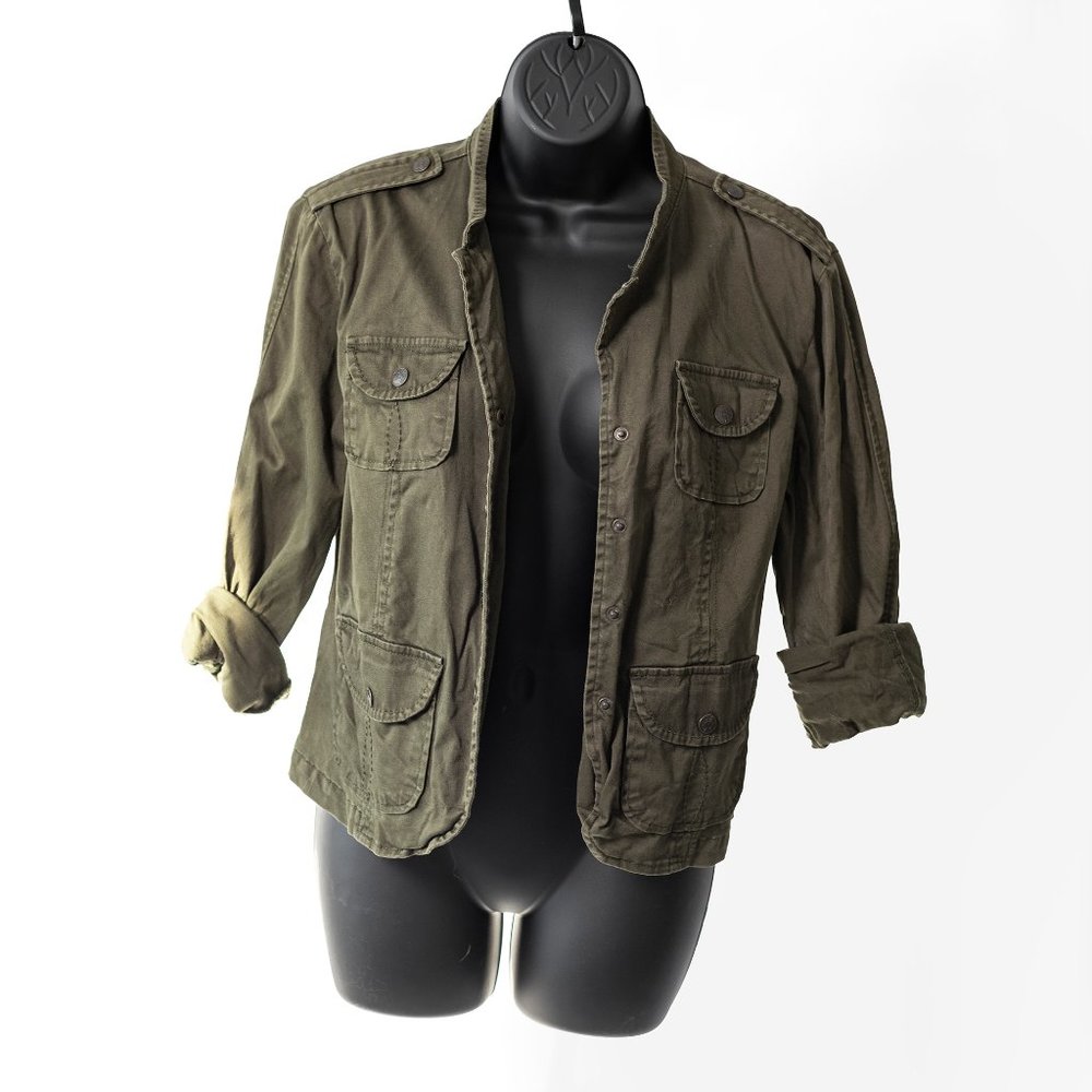 Dark Green Button Down Blazer